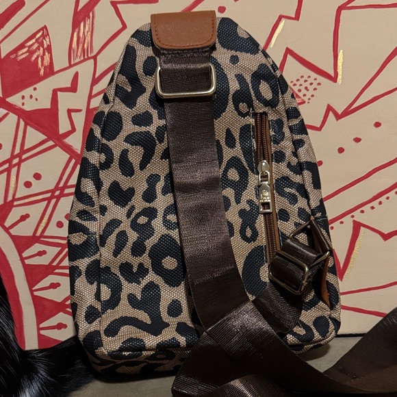 Leopard Print Mini Backpack - Picture 3 of 6